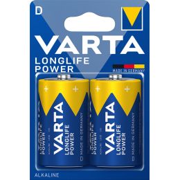 VARTA Alkaline Batterie Longlife Power, Mono (D/LR20)