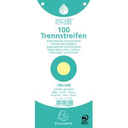 EXACOMPTA Trennstreifen Premium, 105 x 240 mm, blau