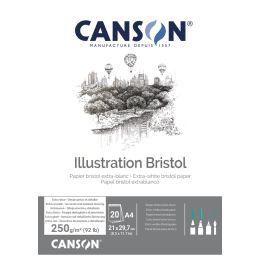 CANSON Zeichenkartonblock Illustration Bristol, DIN A3, wei
