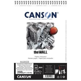 CANSON Zeichenpapier-Spiralblock The WALL, A4, 200 g/qm