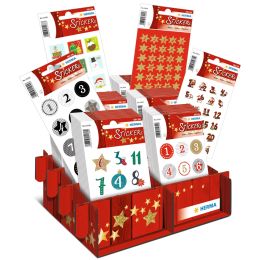 HERMA Weihnachts-Sticker DECOR Adventskalender, im Display