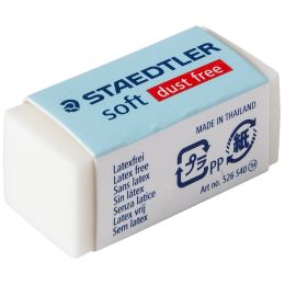 STAEDTLER Kunststoff-Radierer soft S20, wei