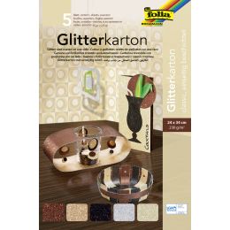 folia Glitterkarton Classic, 240 x 340 mm, 300 g/qm