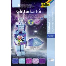 folia Glitterkarton Classic, 240 x 340 mm, 300 g/qm