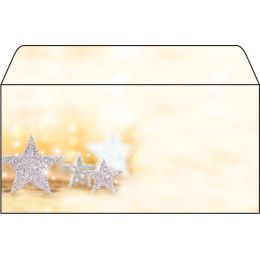 sigel Weihnachts-Umschlag Glitter Stars, DIN lang