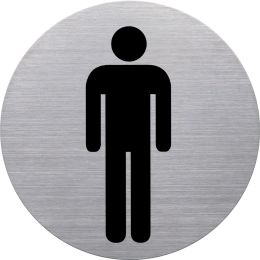 helit Piktogramm the badge WC Behinderte, rund, silber