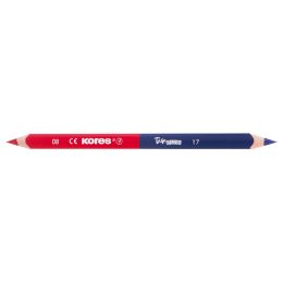 Kores Dreikant-Lehrerbuntstift TWIN Jumbo, blau/rot