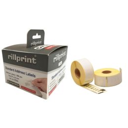 rillprint Rollenetiketten, 57 x 32 mm, weiß, non-permanent