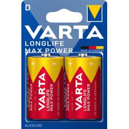 VARTA Alkaline Batterie Longlife Max Power, Mono (D)