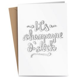 RÖMERTURM Grußkarte Its Champagne oclock