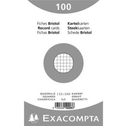 EXACOMPTA Karteikarten, 170 x 220 mm, kariert, wei