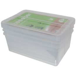 keeeper Aufbewahrungsboxen-Set bea, 4x 5,6 Liter, PP