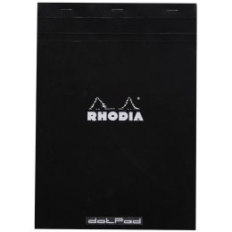 RHODIA Notizblock dotPad, DIN A4, gepunktet, schwarz