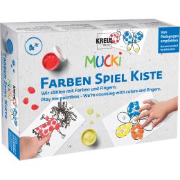 KREUL Fingerfarbe MUCKI, Farben Spiel Kiste Set