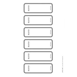 LEITZ Ordnerrcken-Etikett, 36 x 111 mm, kurz, schmal, grau