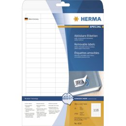 HERMA Universal-Etiketten SPECIAL, 96 x 16,9 mm, weiß