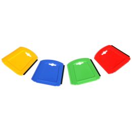 IWH Eiskratzer Trapezform, mit Gummilippe, farbig sortiert