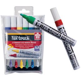 SAKURA Permanent-Marker Pen-Touch Fein, 6er Etui