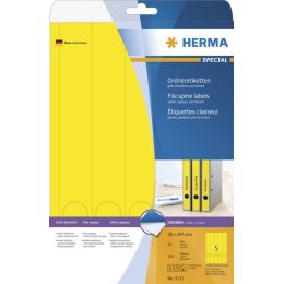 HERMA Ordnerrcken-Etiketten SPECIAL, 38 x 297 mm, gelb