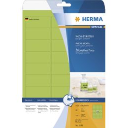 HERMA Universal-Etiketten SPECIAL, 63,5 x 29,6 mm, neon-gelb