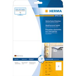 HERMA Inkjet Folien-Etiketten, 210 x 297 mm, wetterfest