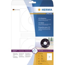 HERMA Inkjet CD/DVD-Etiketten SPECIAL Maxi, Durchm: 116 mm