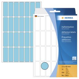 HERMA Vielzweck-Etiketten, 12 x 18 mm, blau, Gropackung