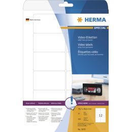 HERMA Video-Etiketten SPECIAL, 78,7 x 46,6 mm, weiß