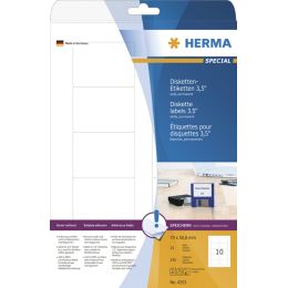 HERMA Disketten-Etiketten 3,5 SPECIAL, 70 x 67,7 mm, wei