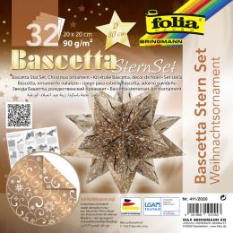 folia Faltbltter Bascetta-Stern Ornament 1, 200 x 200 mm