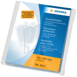 HERMA Ausweishlle, PP, 1-fach, 0,14 mm, Format: 52 x 75 mm