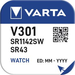 VARTA Silber-Oxid Uhrenzelle V399 (SR57), 1,55 Volt