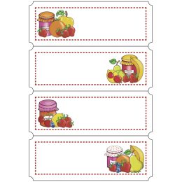 HERMA Haushalts-Etiketten Fruchtauswahl, 76 x 28 mm