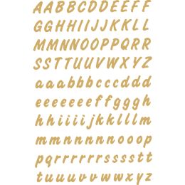 HERMA Buchstaben-Sticker A-Z, Folie wetterfest, gold