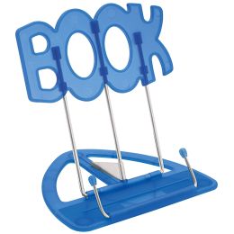 WEDO Lesestnder BOOK, mit Kunststoffunterteil, blau