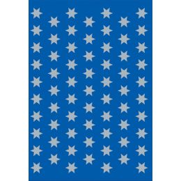 HERMA Weihnachts-Sticker DECOR Sterne, 14 mm, silber