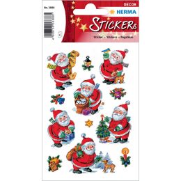 HERMA Weihnachts-Sticker DECOR Lustiger Nikolaus, Papier