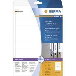 HERMA Ordnerrücken-Etiketten SPECIAL, 61 x 297 mm, weiß