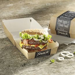 PAPSTAR Burgerbox pure, Mae: 69 x 65 x 65 mm, mini