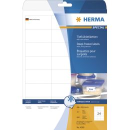 HERMA Tiefkhletiketten SPECIAL, 66 x 33,8 mm, wei