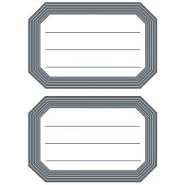 HERMA Buchetiketten, graue Randgestaltung, 82 x 55 mm