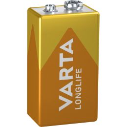 VARTA Alkaline Batterie LONGLIFE, E-Block (6LR61)