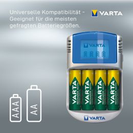 VARTA Ladegerät LCD Charger, USB, mit 12 V Adapter