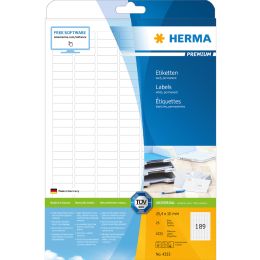 HERMA Universal-Etiketten PREMIUM, 70 x 37 mm, weiß