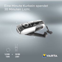 VARTA Taschenlampe Dynamo light LED