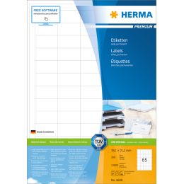 HERMA Universal-Etiketten PREMIUM, 38,1 x 21,2 mm, weiß