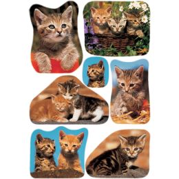 HERMA Sticker DECOR lustige Katzen, beglimmert