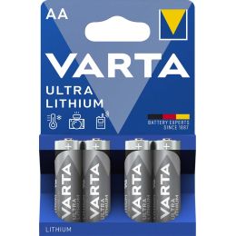VARTA Lithium Batterie Ultra Lithium, Mignon (AA), 4er Pack