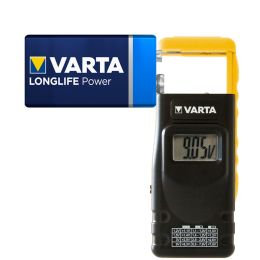 VARTA Batterie-/Akku-Tester, mit LCD Anzeige, schwarz