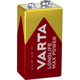 VARTA Alkaline Batterie LONGLIFE Max Power, E-Block (9V)